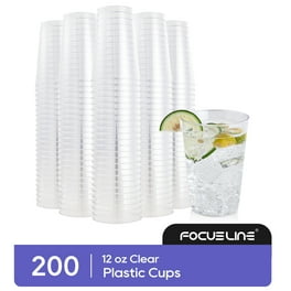 Clear Plastic Cups With Flat Lid Disposable Coffee Cups With - Temu
