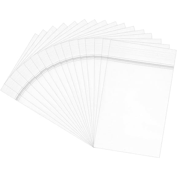 200 Pack 3 Mil Clear Resealable Heavy Duty Plastic Reclosable Zipper Bags Outter Dimension - 1.5" x 2.5" (4 x 6cm)DIY