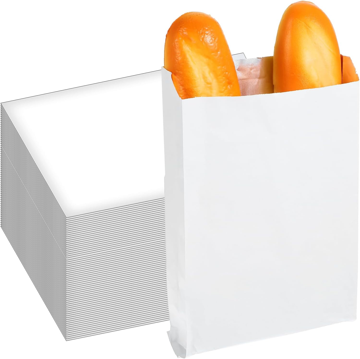 200-Pack 4 LB Foil Sandwich Wrap, Paper Foil Bags for Fast Food, Food ...