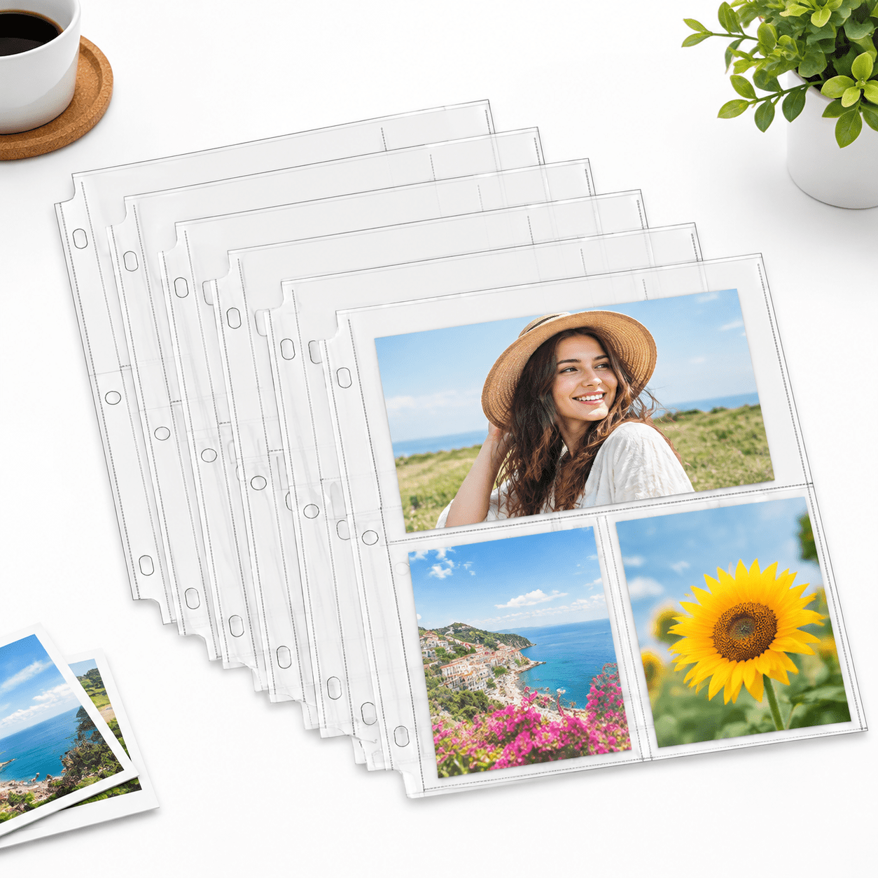 Notebok Ring 200 Pack 4x6 Photo Sleeves For 3 Ring Binder (1200 Pictures) - Walmart.com