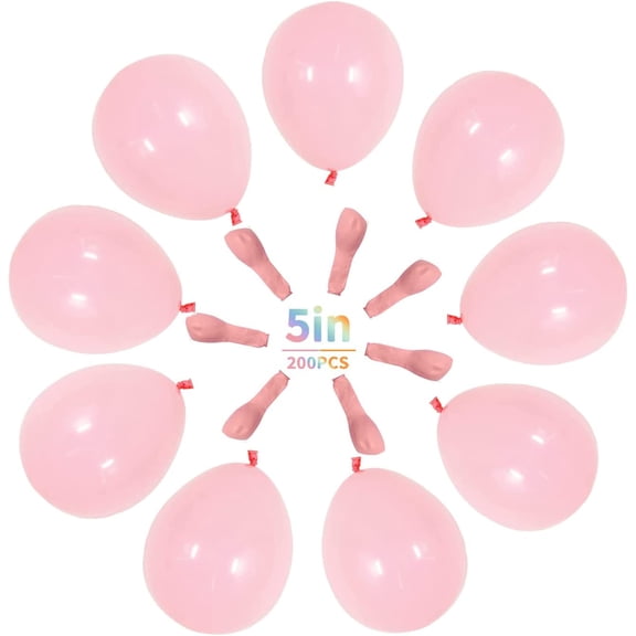 200 Pack 5 Inch Pastel Balloons Spring Rainbow Colors, Macaron Assorted Colors Thick Mixed Color Balloon, MultiColored Latex Balloons for Birthday Party Wedding Baby Shower Decorations