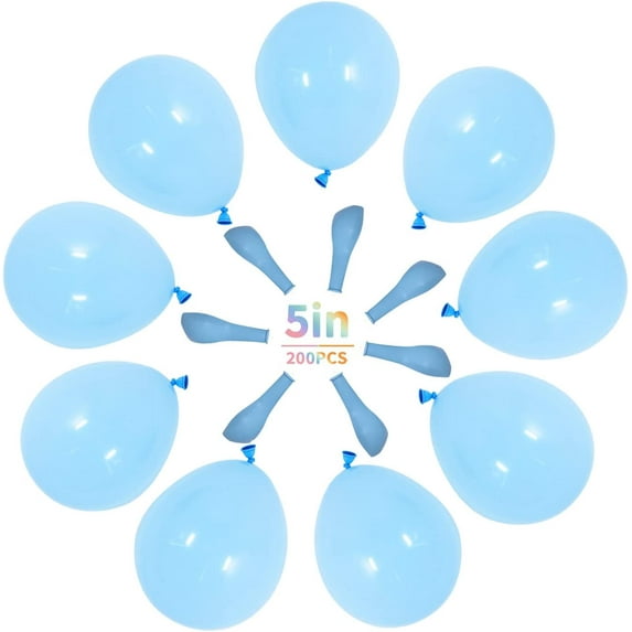 200 Pack 5 Inch Pastel Balloons Spring Rainbow Colors, Macaron Assorted Colors Thick Mixed Color Balloon, MultiColored Latex Balloons for Birthday Party Wedding Baby Shower Decorations