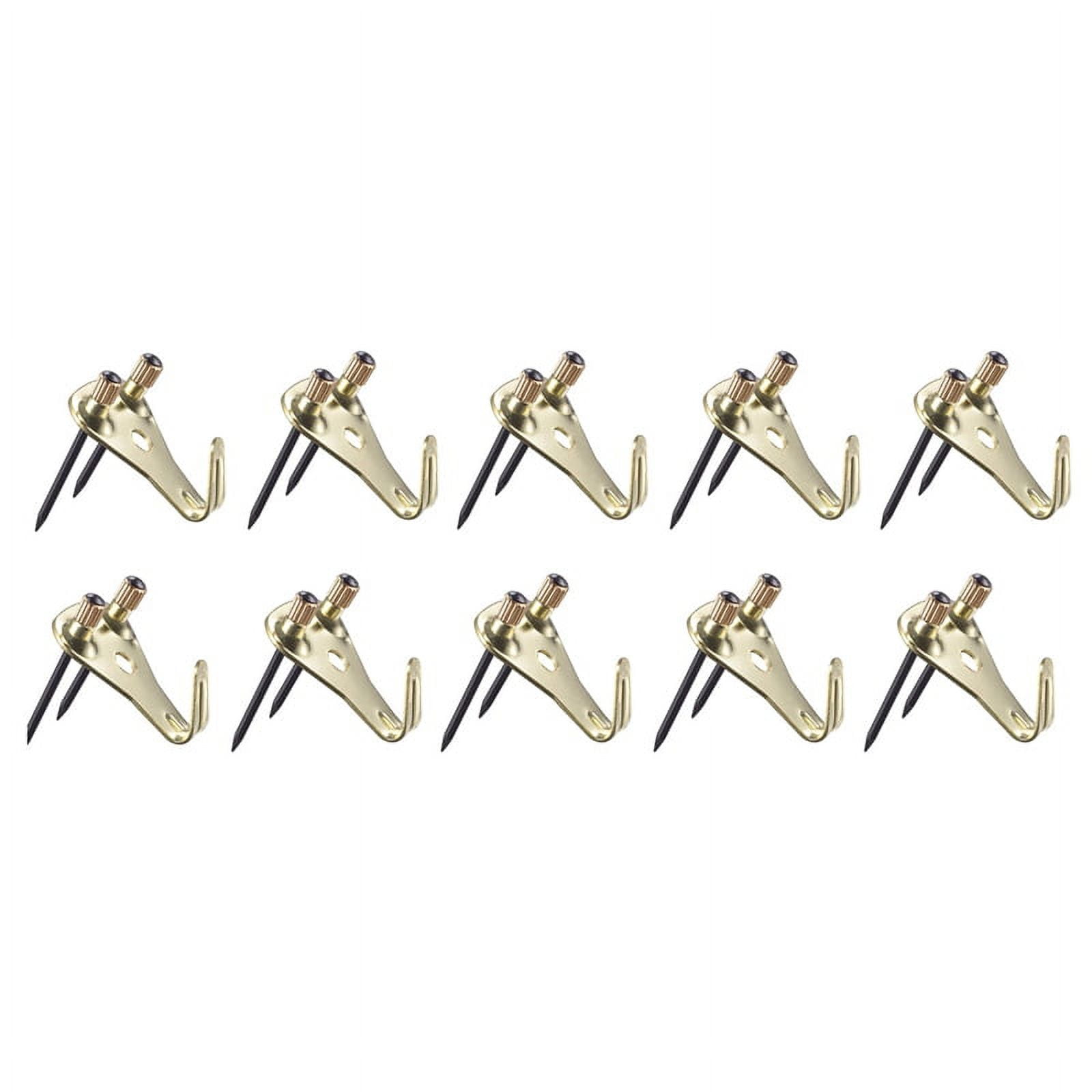 200 Pack 50 Lbs Picture Frame Hangers Hooks with Nails, Heavy Duty Plaster Wall Pro Photo/Heavy Mirror Hanging Kit