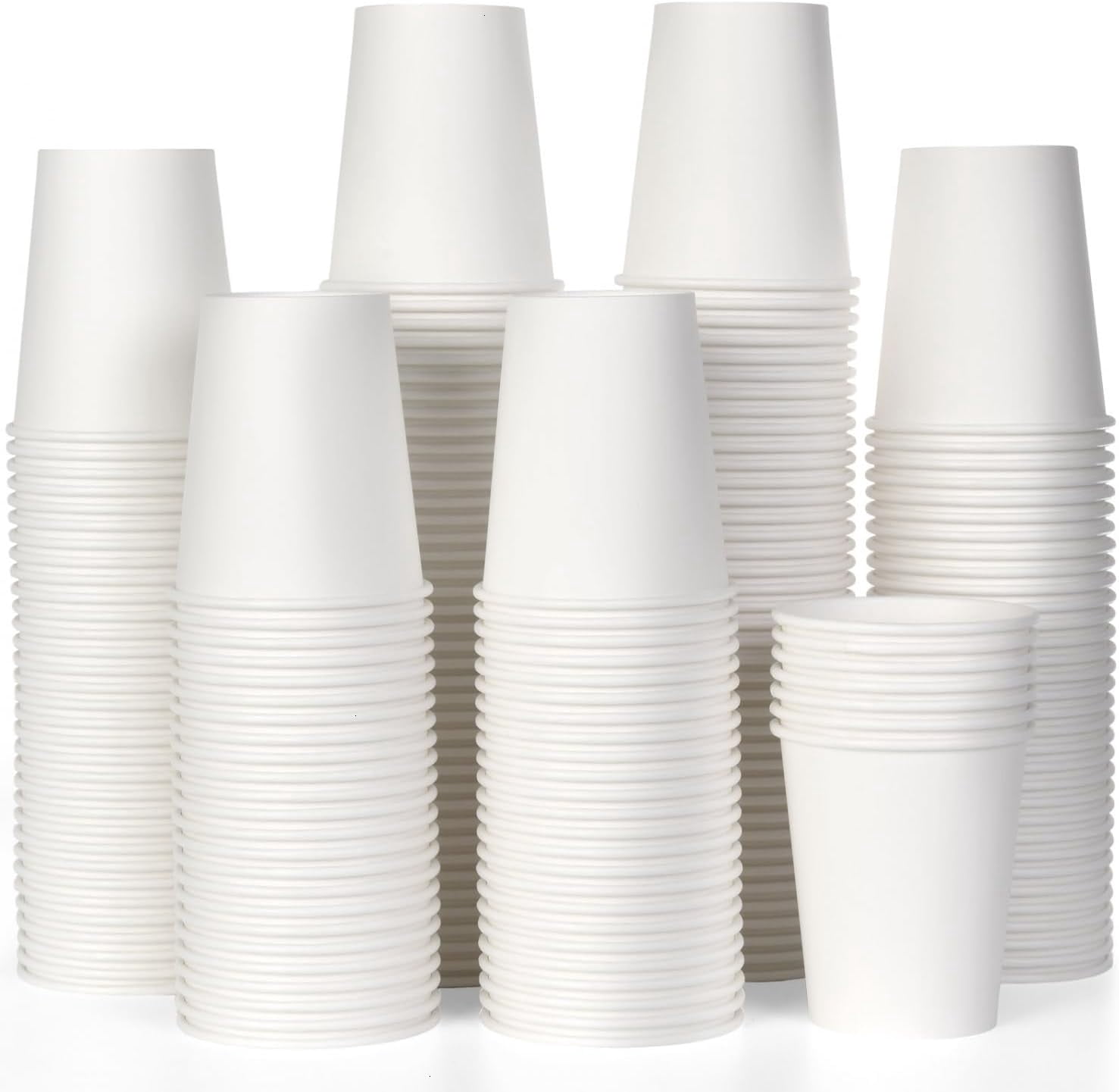 200 Pack 8 oz Paper Cups, Disposable Coffee Cups, Leak-Proof Hot Cold ...