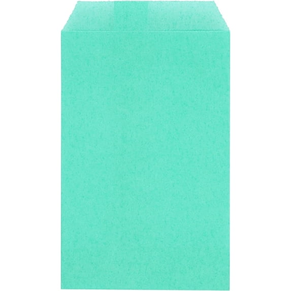 200 Pack Aqua Blue Flat Greaseproof Paper Gift Bags for Wedding Bakery Treats Dessert Chocolate Party Favor 6 x 9 Inch
