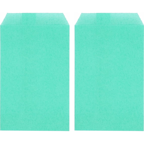 200 Pack Aqua Blue Small Flat Greaseproof Paper Bags for Candies Dessert Party Favor Small Business 2 ¾x4 ¼ Inch