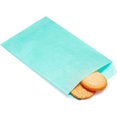 thumbnail image 1 of 200 Pack Baby Blue Flat Greaseproof Paper Treat Bags for Cookie Bakery Candies Dessert Chocolate Party Favor 5 x 7 Inch, 1 of 5