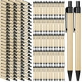 200 Pack Black Ballpoint Pens Medium Point Retractable Pens Eco