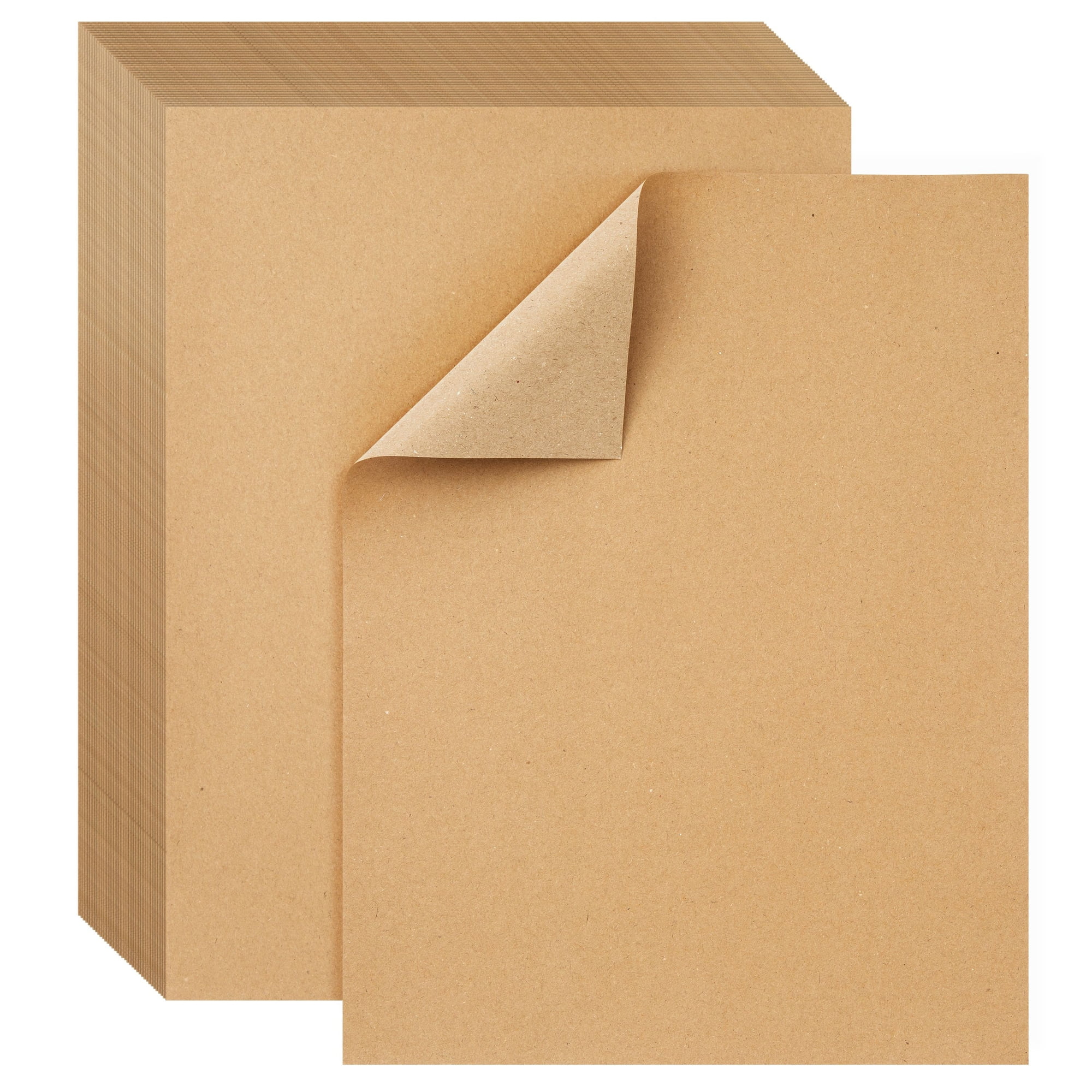  FEPITO 60 Sheets Kraft Paper 8.5 x 11 Inches Brown Paper  Letter Size Craft Paper Sheets for Printing Labels DIY Arts and Craft :  Arts, Crafts & Sewing