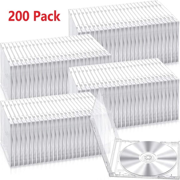 ‌200-Pack Bulk Disc Organizer‌ – Ideal for Archiving, Home & Office Use Holds 1 Disc Per Tray