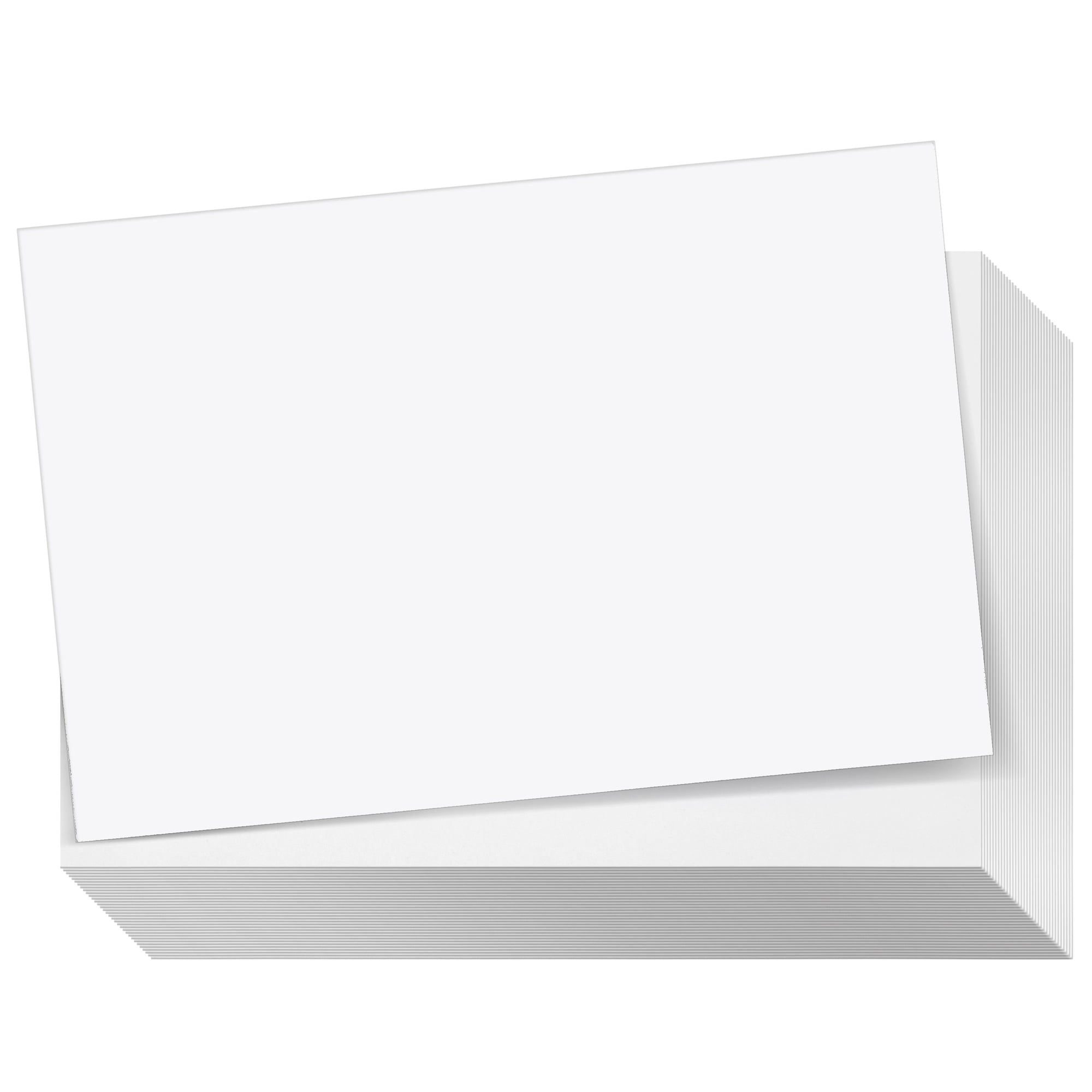 White Cardstock Printer Paper By Hamilco 50-Pack- 8.5 x 11 Thick Card Stock  For Card Making- 80lb Heavyweight Stationery Card Stock Paper Cover- Great