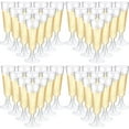 thumbnail image 1 of 200 Pack Champagne Flutes Plastic 5 Oz Plastic Wine Glasses Plastic Toasting Champagne Flutes for Wedding Party Disposable Plastic Champagne Glasses Cocktail Cups for Celebration (Clear), 1 of 11