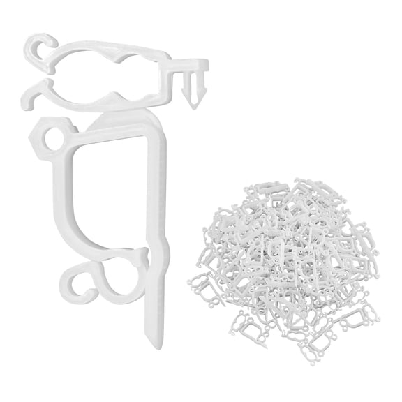 200 Pack Christmas Light Clips  Weatherproof Outdoor Hanging Hooks for Easy Mounting on Shingles&Gutters  Perfect forC3,C4, and Mini String Lights
