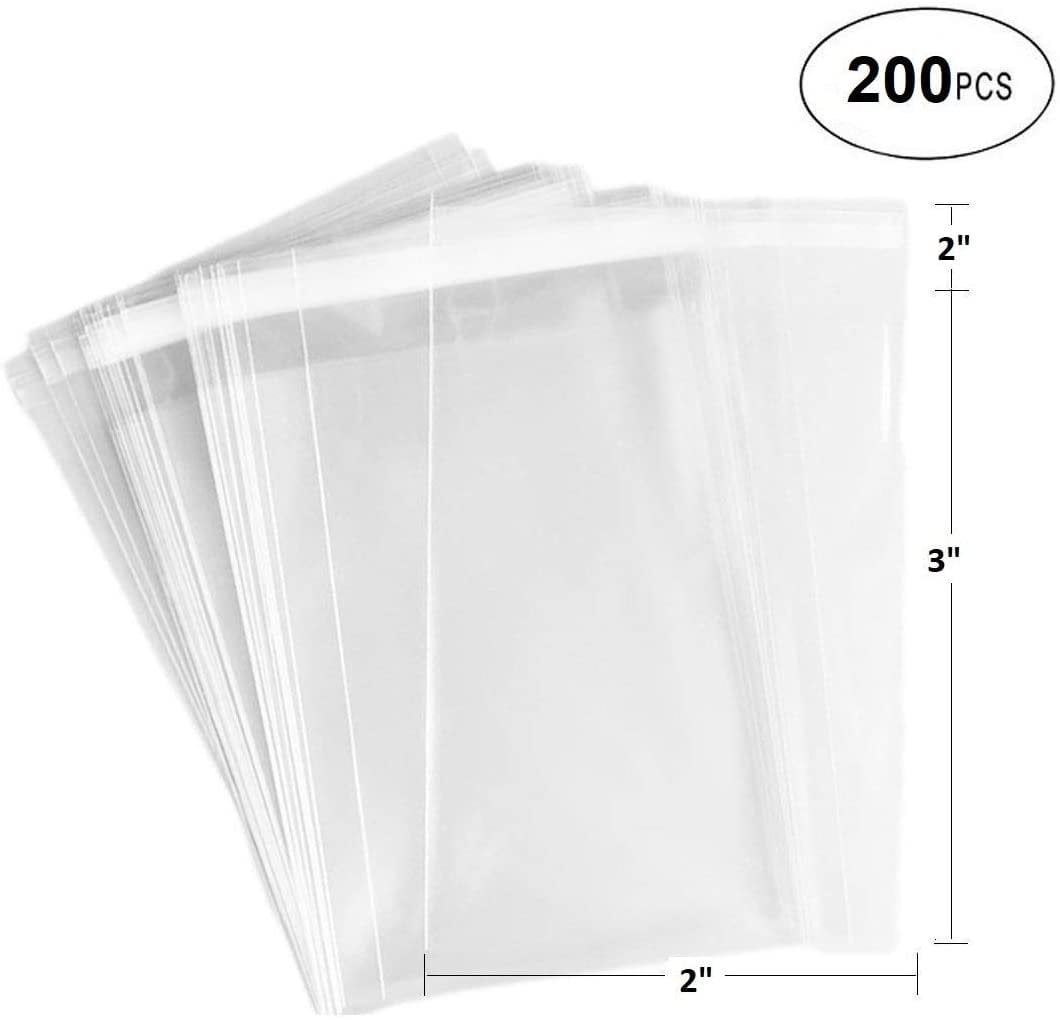 Plastic Sandwich Bags Triangle Bakery Packaging Easy to Tear-200 Counts