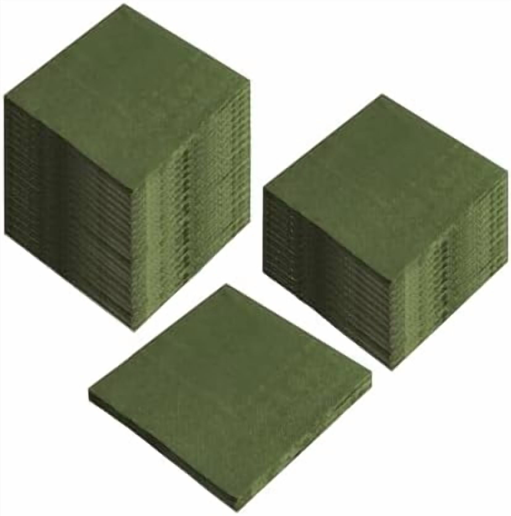 200 Pack Cocktail Napkin 2-Ply Dessert Napkins Folded 5 x 5 Inches Disposable Napkins for Dinner Wedding Birthday Party Bridal Anniversary Reception Event (200, Green)