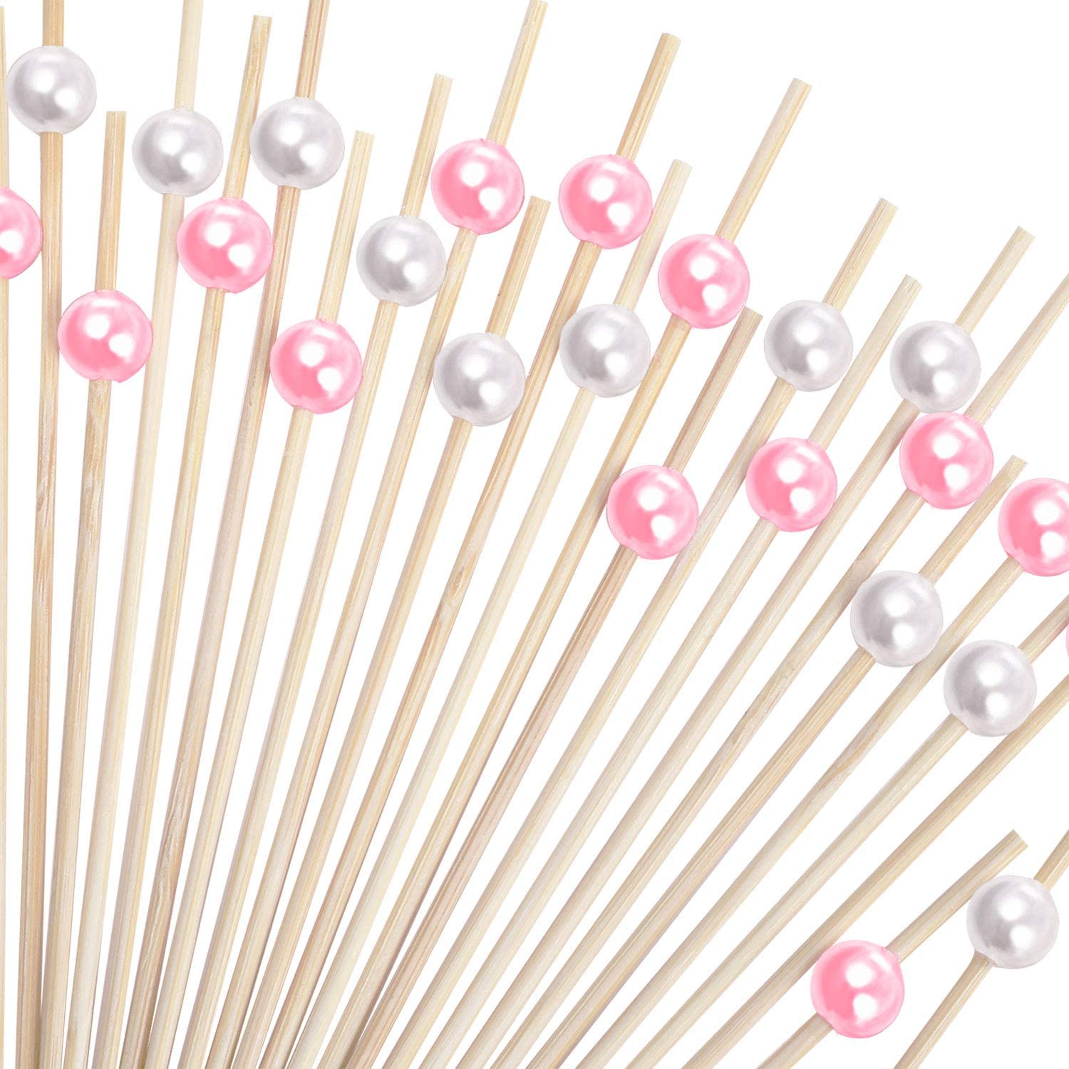 200 Pack Cocktail Picks Fancy Toothpicks for Appetizers 4.7 Inch Pearl ...