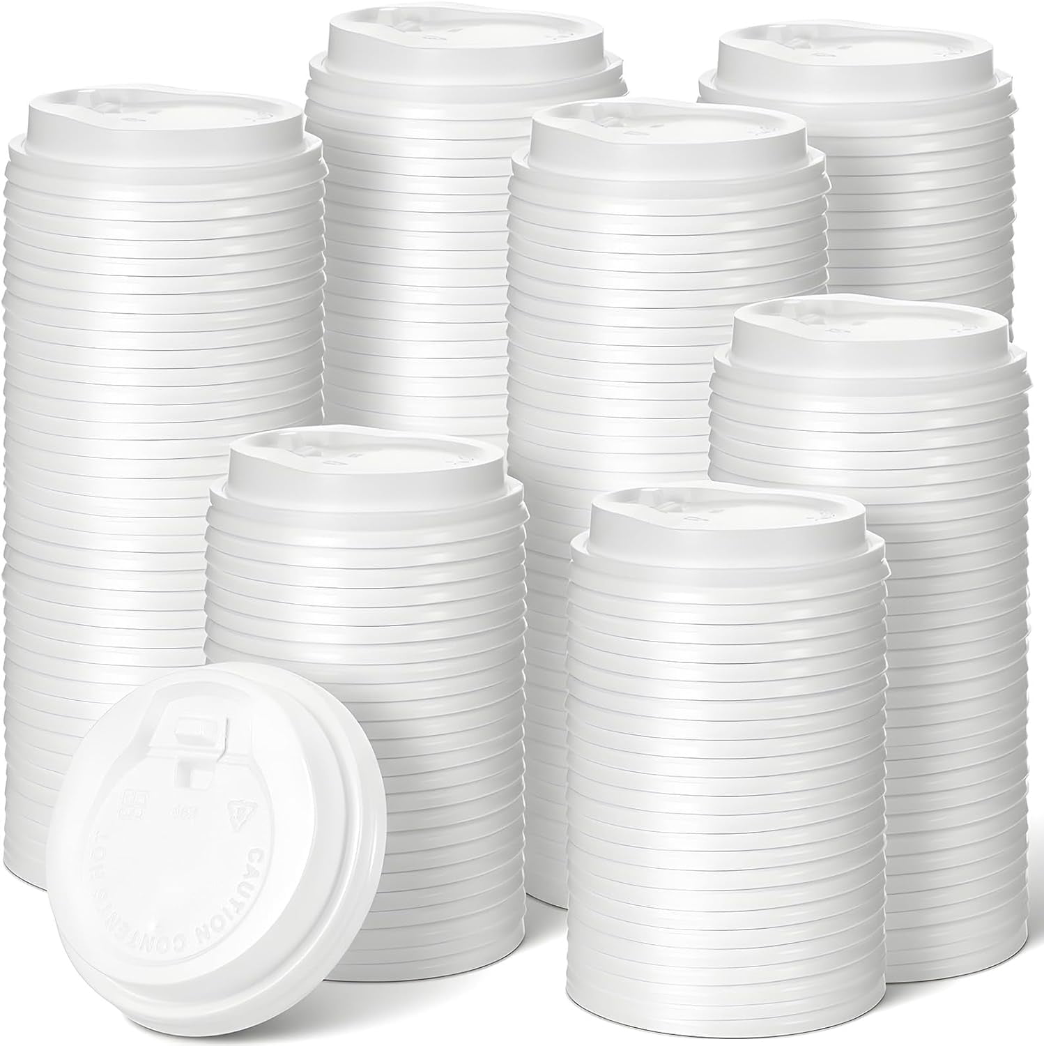 200 Pack Coffee Lids Bulk 3.54'' Disposable Leak Proof Plastic Coffee ...