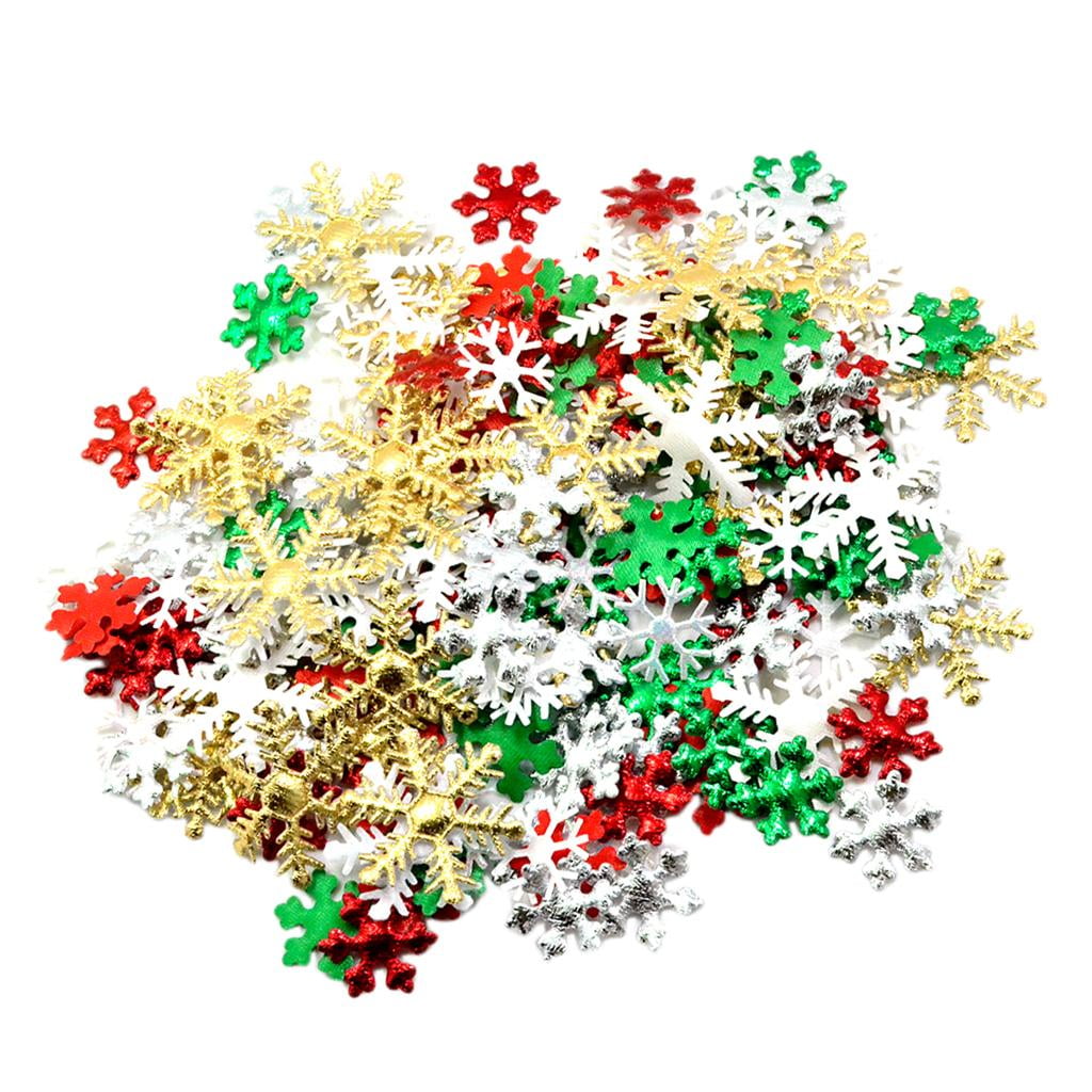 Christmas Shapes Sequins Mixed Pack 20g 100s of Sequins. Holly, Stars,  Snowflakes, Christmas Trees Etc. Festive Crafts. 