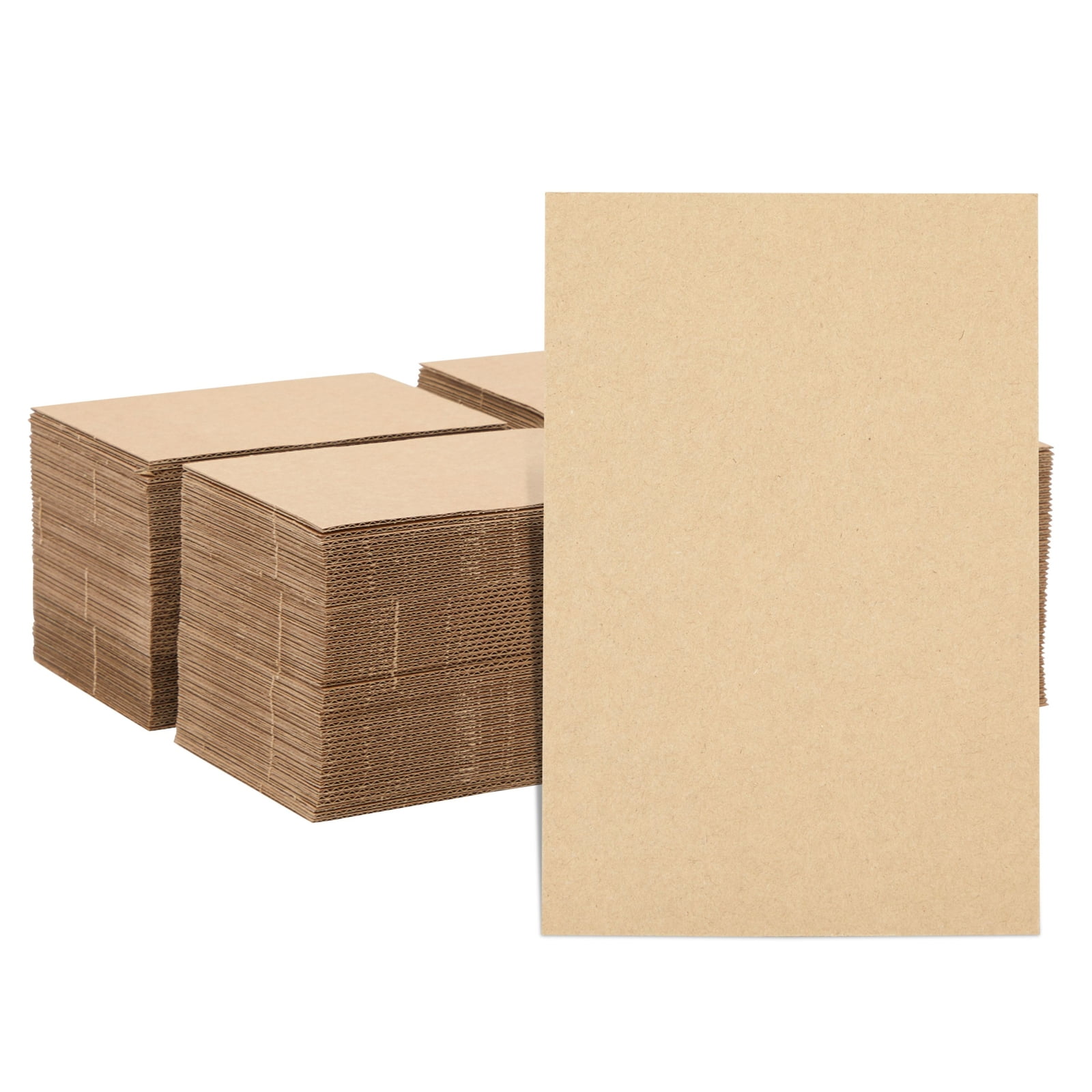 Wabjtam 200 Pack Corrugated Cardboard Sheets For Mailers, Flat