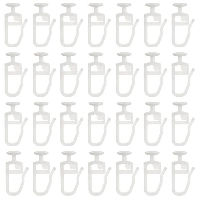 200 Pack Curtain Gliders with 8.3 MM Head Folding Glider Curtain Rail