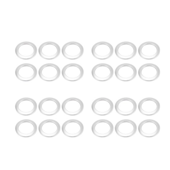 200 Pack Curtain Grommet, Inner Diameter 43mm Curtain Eyelet Rings Nanoscale Low Noise Roman Ring (Silver)