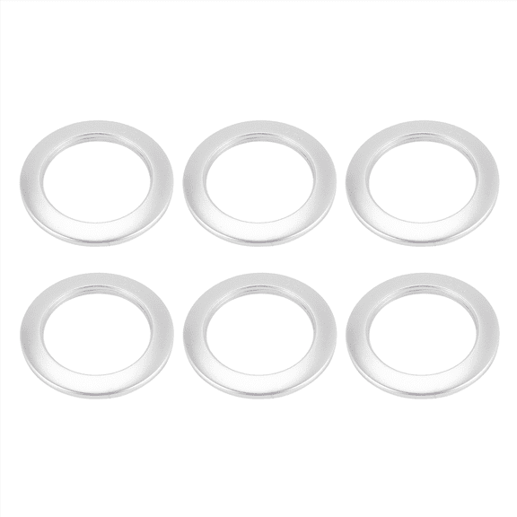 200 Pack Curtain Grommet, Inner Diameter 43mm Curtain Rings Nanoscale Low Noise Roman Ring (Silver)