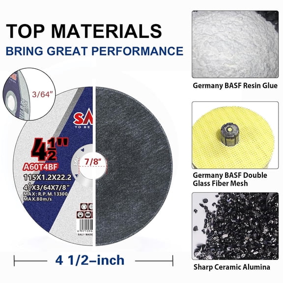 200 Pack Cut Off Wheel 4 1/2 Inch Cutting Wheels