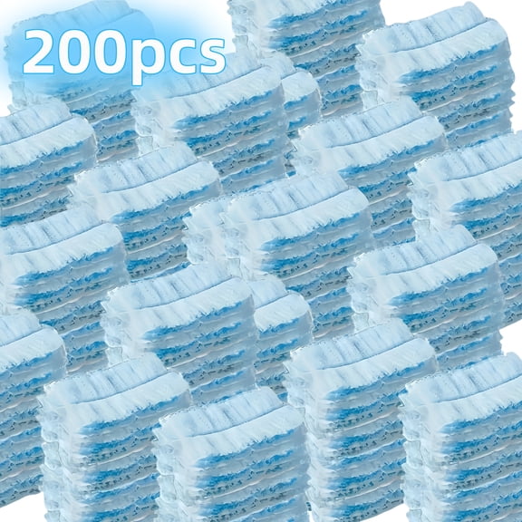 200-Pack Disposable Electrostatic Duster Refills with 2 Handles, Microfiber Dusting Cloths Replacement Kit for Electronics, Furniture, Blinds and Ceiling Fans