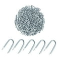 thumbnail image 1 of 200 Pack Fence Staples U Nails Wire Fasteners Galvanized Iron for Livestock Fencing and Wood Posts, 1 of 9