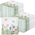thumbnail image 1 of 200 Pack Floral Paper Napkins 3 Ply Disposable Watercolor Flower Napkins Floral Decorative Guest Towels for Summer Wedding Bridal Shower Birthday Party Supplies (6.5 x 6.5 Inch), 1 of 13
