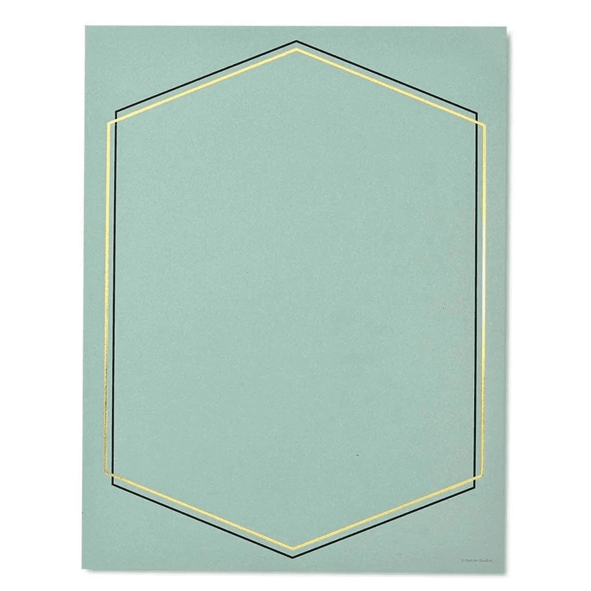 200 Pack Geometric Border Mint Stationery Paper, Acid Free, Inkjet, Laser Compatible, Perfect for Holiday Letters, Invitations, Announcements, Design with Free Templates for Custom Layouts, Bulk