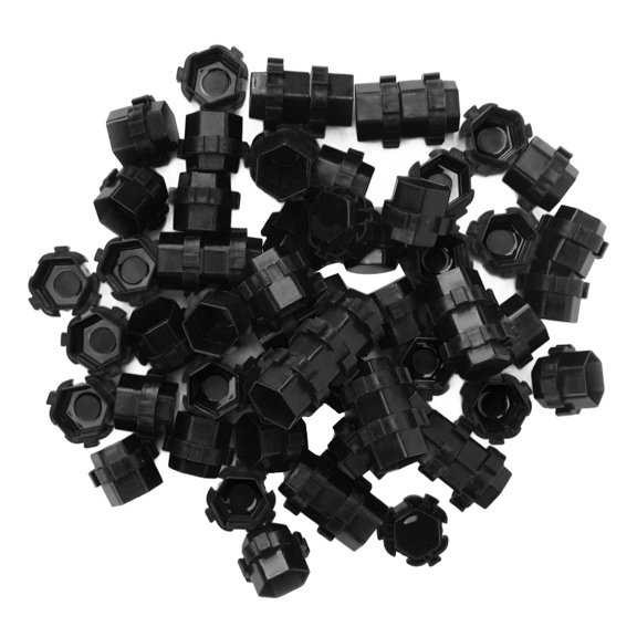 200 Pack Interlocking Honeycomb Tattoo Ink Cups Microblading Pigment Holder Set, Solid Black