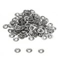 thumbnail image 1 of 200 Pack Internal Tooth Star Lock Washers M3 Quick Speed Locking Washers, 304 Stainless Steel Starlock Push Nuts, 1 of 4