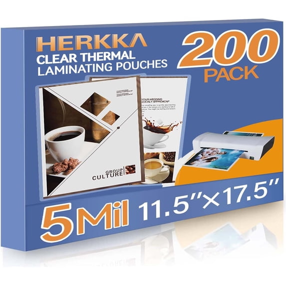 200 Pack Laminating Pouches, Hold 11 x 17 Inch Sheet, 5 Mil Clear ...
