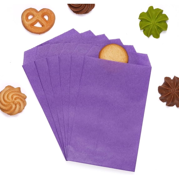 Quotidian Lavender Greaseproof Paper Bags, 6¾ x 8 in, 200 Count