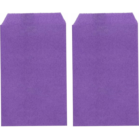 200 Pack Lavender Purple Small Flat Greaseproof Paper Bags for Candies Dessert Party Favor Small Business 2 ¾x4 ¼ Inch