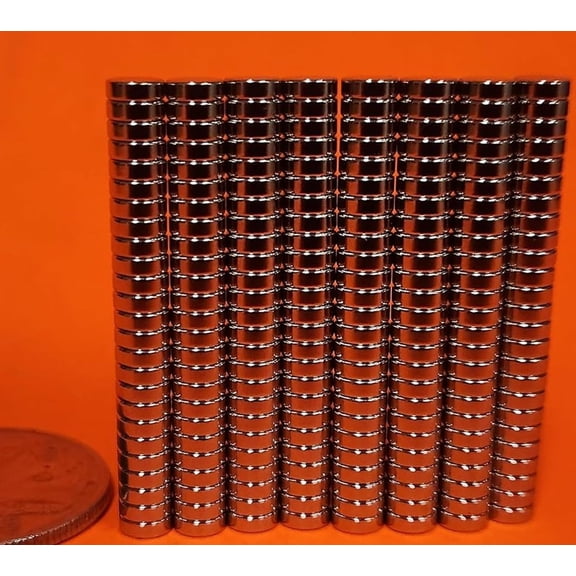 200 Pack - Neodymium Magnets 3/16" x 1/16" Discs - Rare Earth Magnets for Crafts, DIY, Science, Office & Hobby - Shipping Included