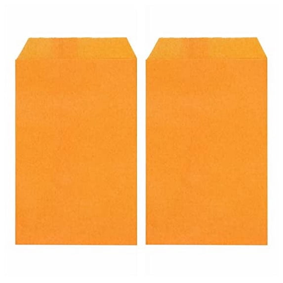 200 Pack Orange Small Flat Greaseproof Paper Bags for Candies Dessert Party Favor Small Business 2 ¾x4 ¼ Inch