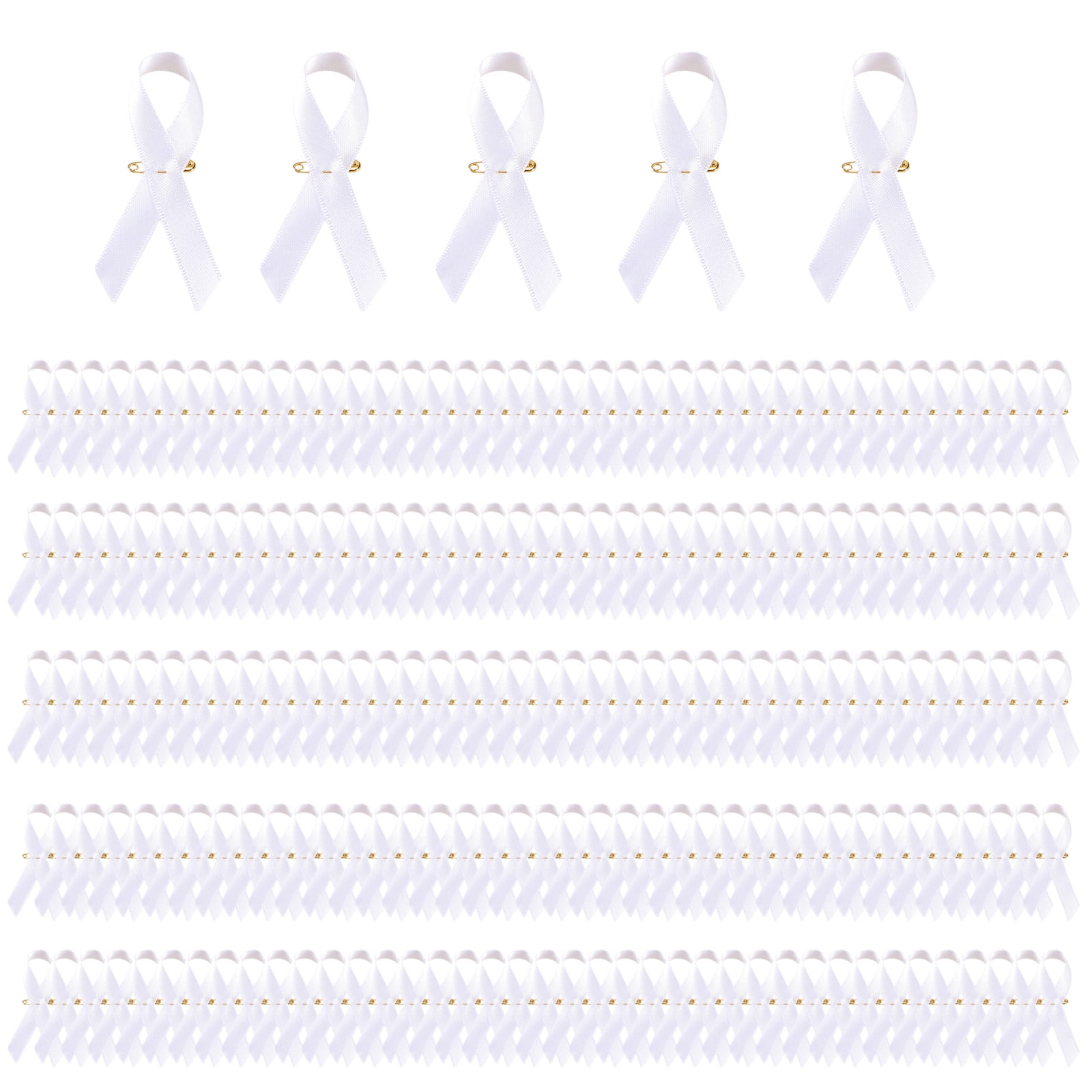 200 Pack Ribbon Pins Social Cause Ribbons Nonprofit Event Accessories ...
