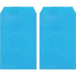 200 Pack Sky Blue Small Flat Greaseproof Paper Bags for Candies Dessert Party Favor Small Business 2 ¾x4 ¼ Inch