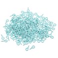 thumbnail image 1 of 200 Pack Small Screw Eye Hooks Mini Eyelets Screws, 5x10x1.2mm, Sky Blue, 1 of 5