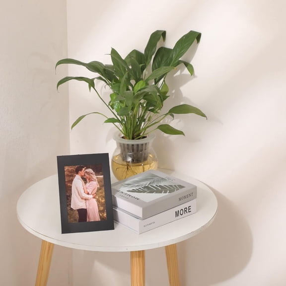 200 Pack Standing Paper Picture Frames 4x6, Cardboard Photo Frame with Easel, Black