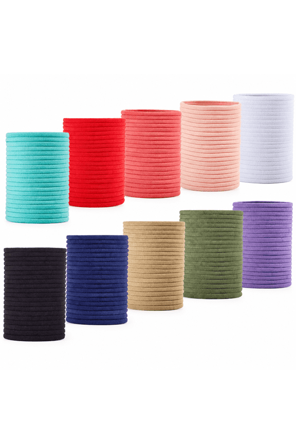 200 Pack Super Soft Nylon Headbands, Stretchy Hair Bands for Baby Girls