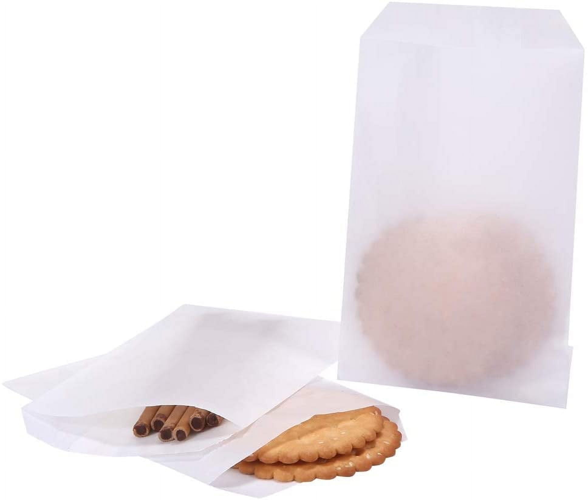 200 Pack Tiny Flat Glassine Paper Cookie Bags 2 3/4 x 4 1/2 for Wedding ...