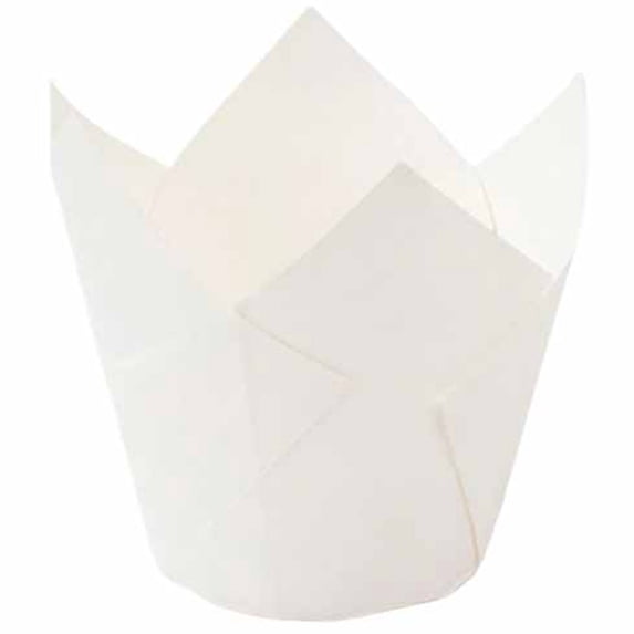 200 Pack Tulip Liners for Baking Large Size Greaseproof Cupcake Wrappers, Food Grade Parchment Paper Baking Cups for Weddings Birthday Christmas Anniversaries Party Supplies 2x3.2 Inch