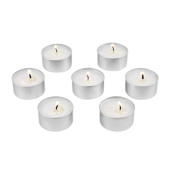 200 Pack Unscented Tea Lights Candles 6.5 Hours Long Burning Christmas