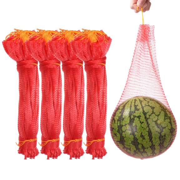 200 Pack Watermelon Nets - 45cm/17.7 Inches Melon Hammock Hanging Watermelon Support Nets Apply to Garden(22lbs, Red)