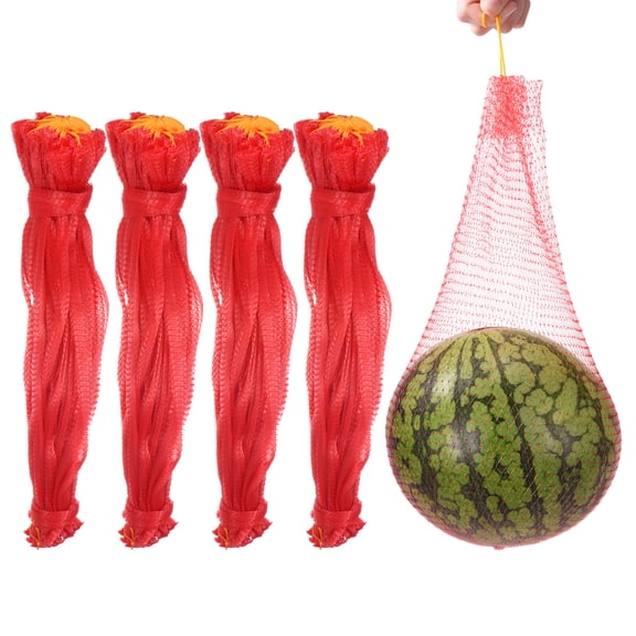200 Pack Watermelon Nets - 60cm/24 Inches Melon Hammock Hanging Watermelon Support Nets Apply to Garden(33lbs, Red)