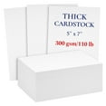 thumbnail image 1 of Card Stock Paper - 5x7 In White, 200 ct, 300 GSM (110 Lb) - Heavyweight Cardstock for Wedding Invitations & Invitation Cardstock, Blank Flashcards, Postcard Paper, Recipe Cards, 1 of 8