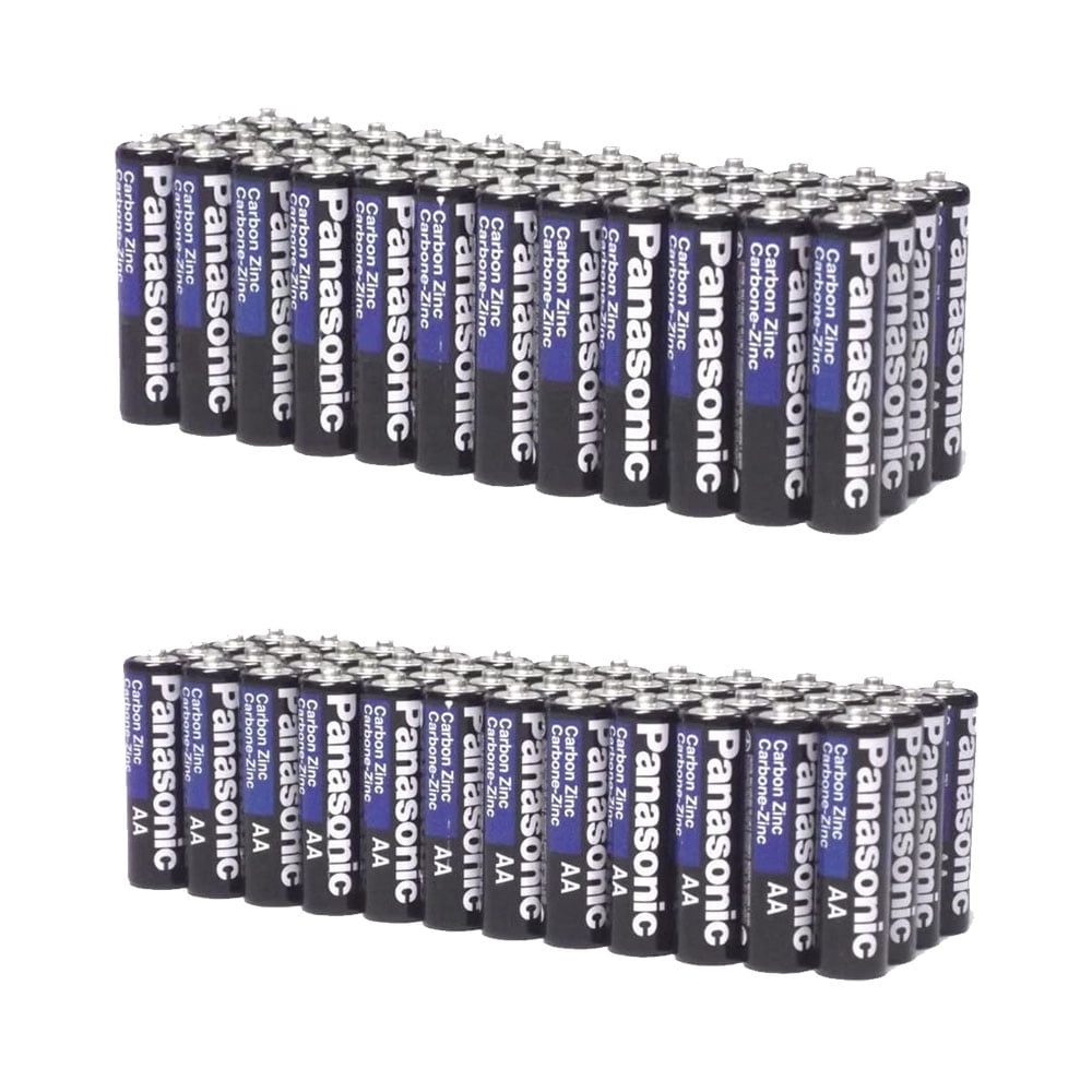 200 Pack Wholesale Lot Panasonic Heavy Duty Batteries 100 AA + 100 AAA Batteries